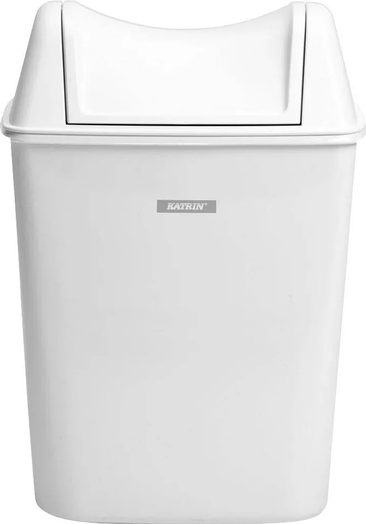 Poubelle KATRIN 8 litres blanche : design ergonomique et gain de place