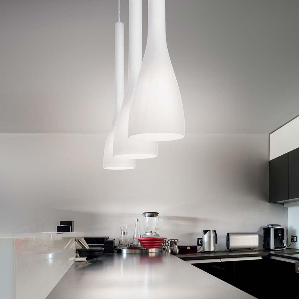 Ideal Lux FLUT SP1 BIG, 1 žiaroviek, E27, IP20, Biela Obrázok produktu 