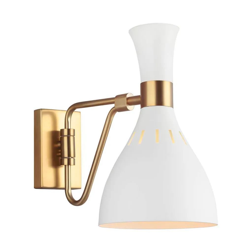 Luminaire mural design sablier blanc Joan Feiss E27 pour salon chic
