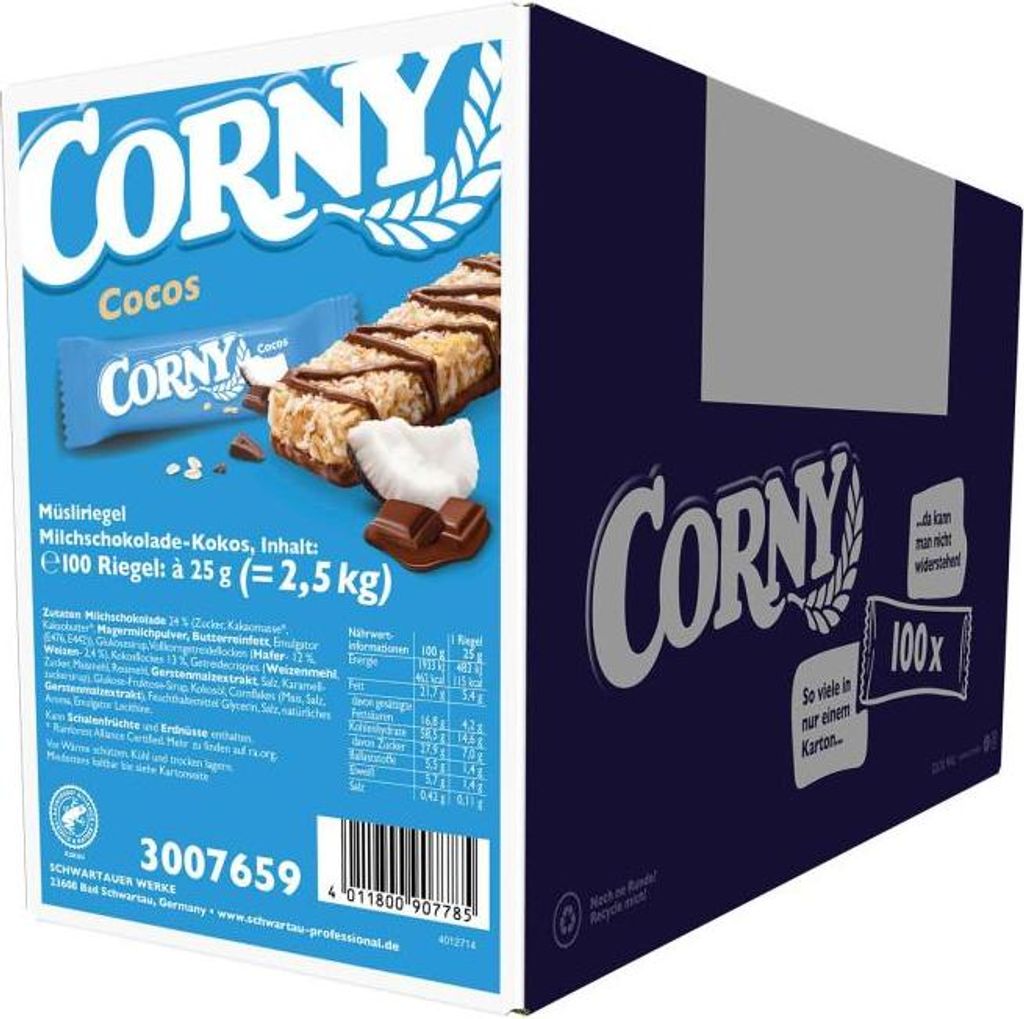 Corny Cocos 100x25g