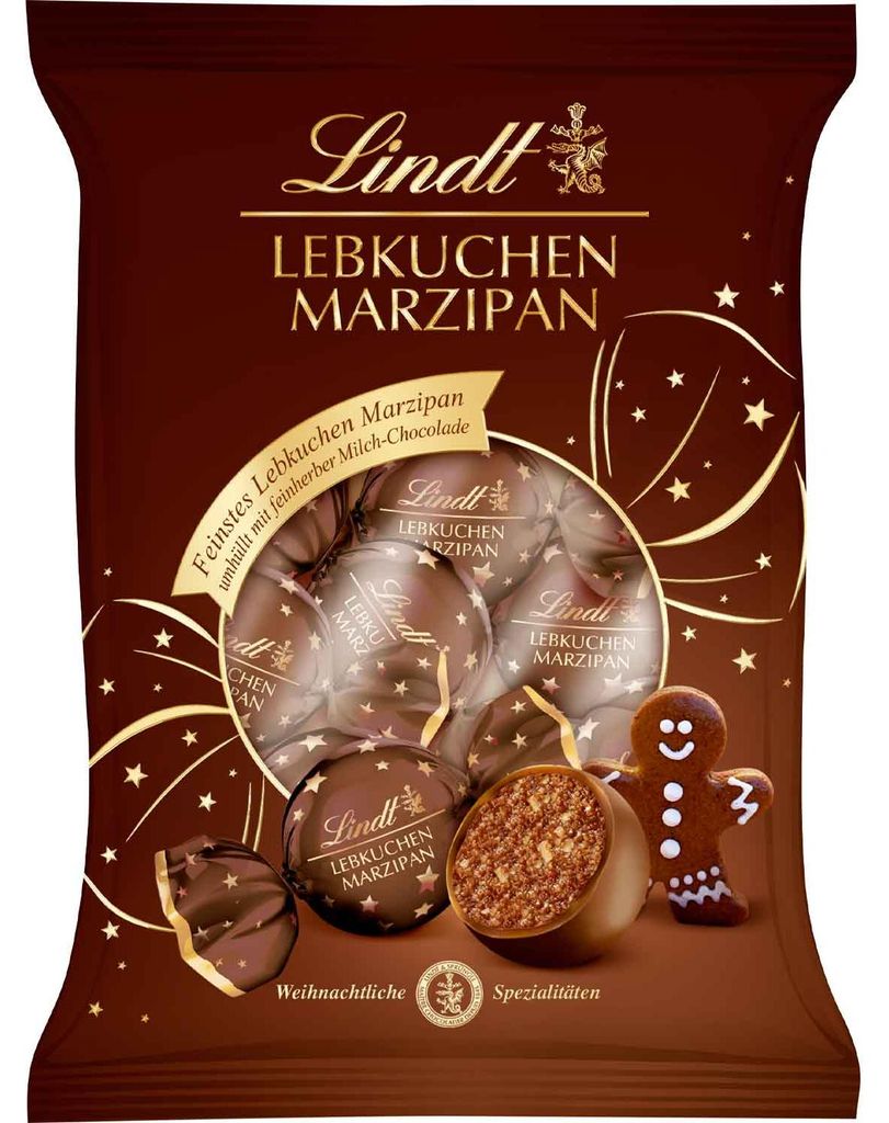 Lindt piernikowe kulki marcepanowe w mlecznej czekoladzie Zdjęcie produktu 