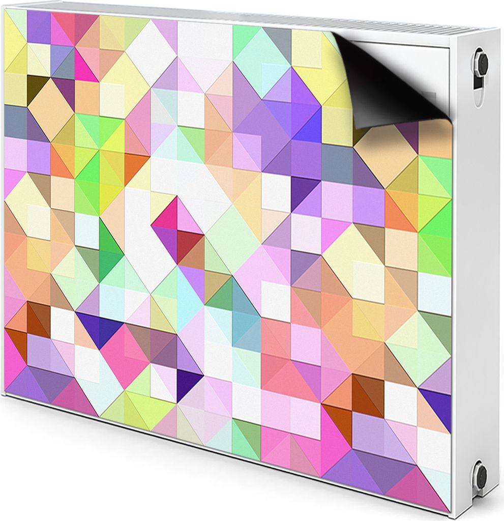Magnet Radiator Magnet Mat Heizkörperverkleidung Heizkörper-Abdeckung Heizung 80x60 cm - Buntes, Mosaik
