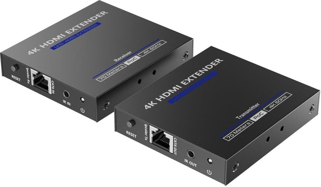 PremiumCord HDMI 2.0 Extender Ultra HD 4kx2k@60Hz auf 70m über Cat6/Cat6A/Cat7