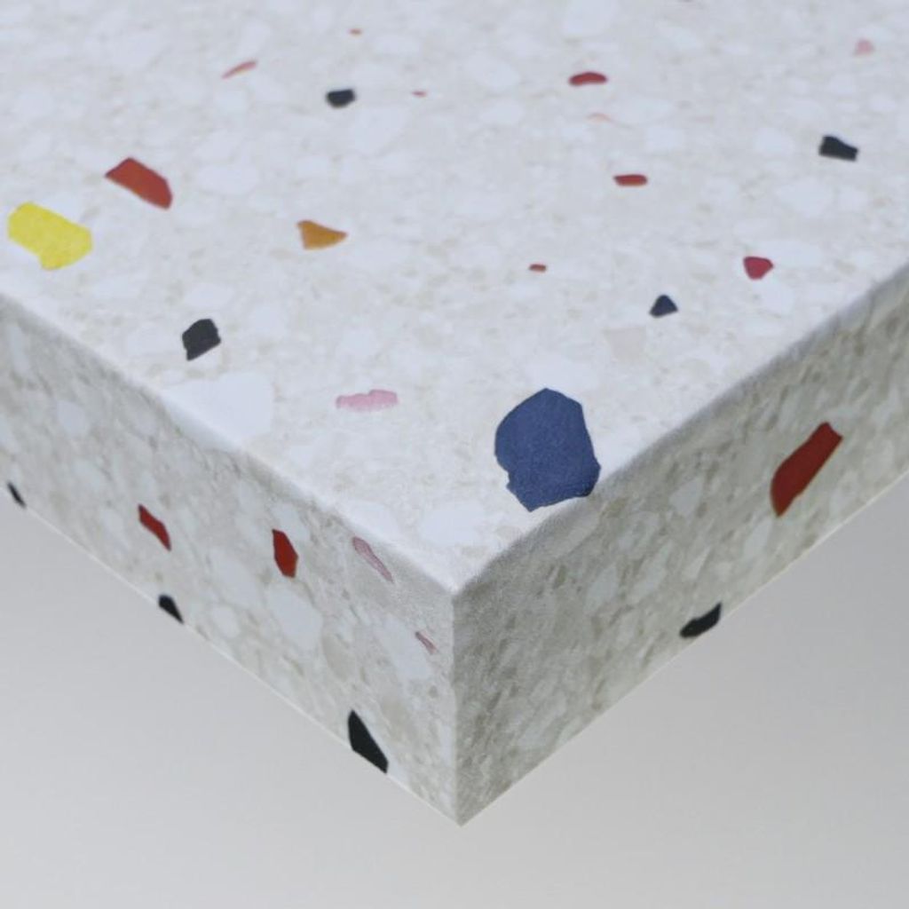 DIMEXACT - DIMEXACT Beigefarbene selbstklebende Tapete mit Terrazzo-Effekt in einer Rolle von 122 cm x 2,5 Meter(n) -122 cm x 2.5 m - en Rouleau