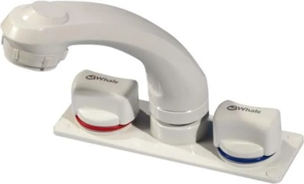 Whale Elegance pomme douche longue remplacement - Blanc - Chaud/Froid
