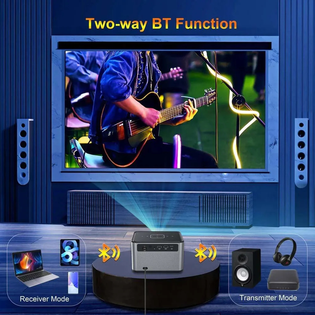 Projecteur 4K avec Bluetooth INF X3PRO et correction trapèze auto - 5