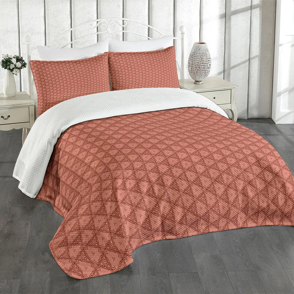 Set Copriletto ABAKUHAUS Ruggine 264x220 - Design Etnico Chic