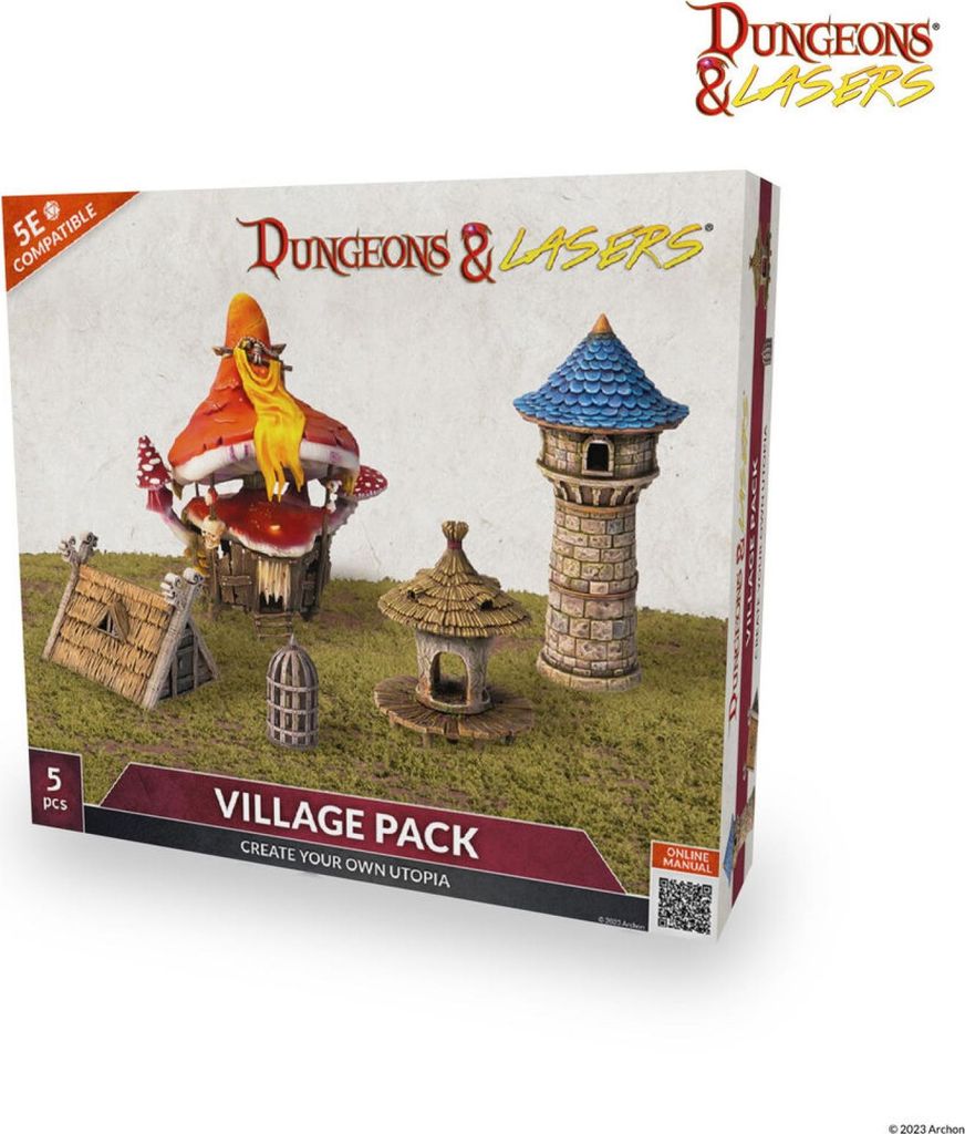Archon Studio - DNL0066 : Dungeons & Lasers Expansion Set: VILLAGE PACK - Neu