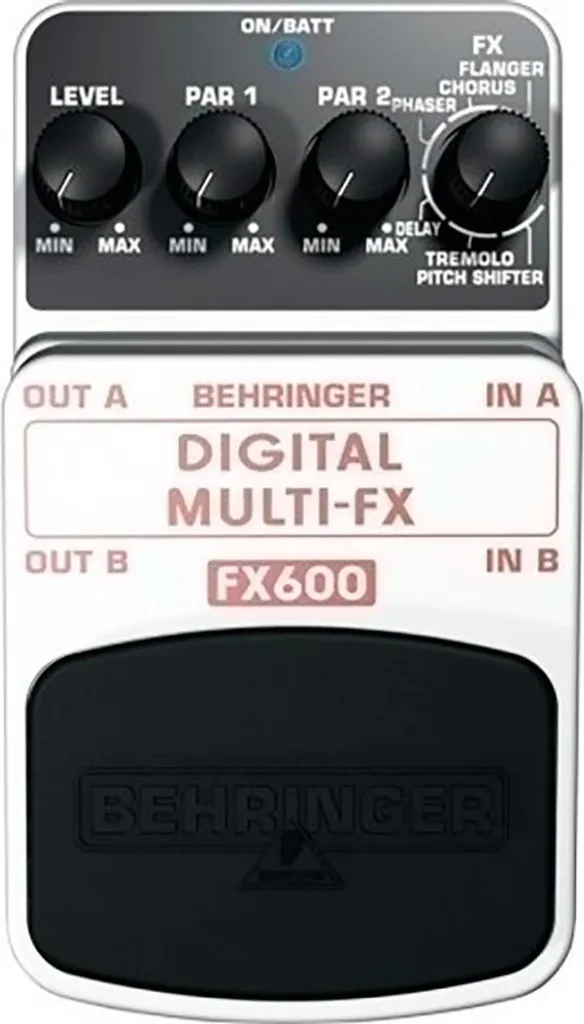 Behringer FX600 Effet Guitare Stéréo avec Delay, Chorus et Pitch Shifter