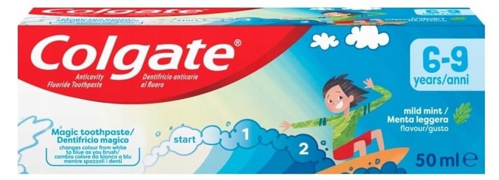 Colgate Tandpasta Kids 6 Tot 9 Jaar (50 ml) Productafbeelding 