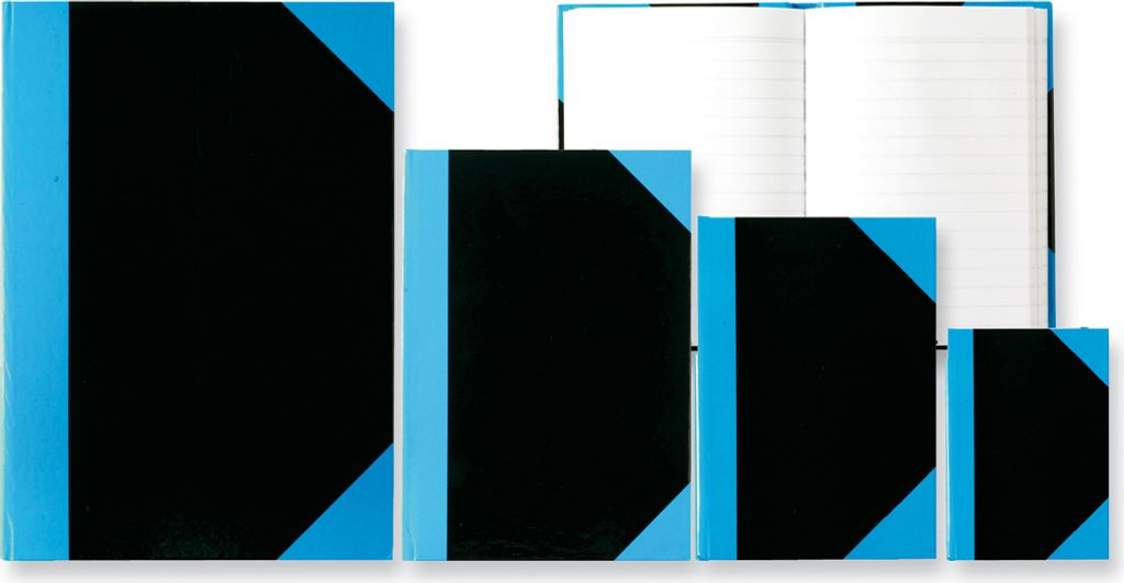 Kladde - Größe: A4, liniert, blau/schwarz, 96 Blatt - 1 Produktbild 