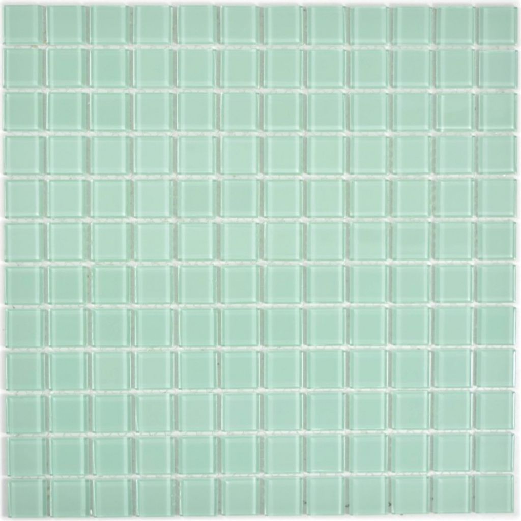 Mosani MOS63-0107, Mosaik, Glas, Grün, Drinnen, Rechteck, Produktbild 