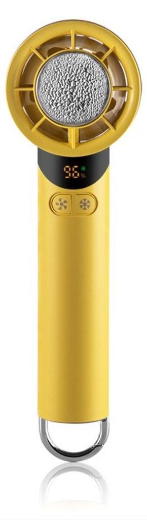 INF Handventilator thermoelektrisch Keramikkühlung USB ABS für unterwegs Gelb