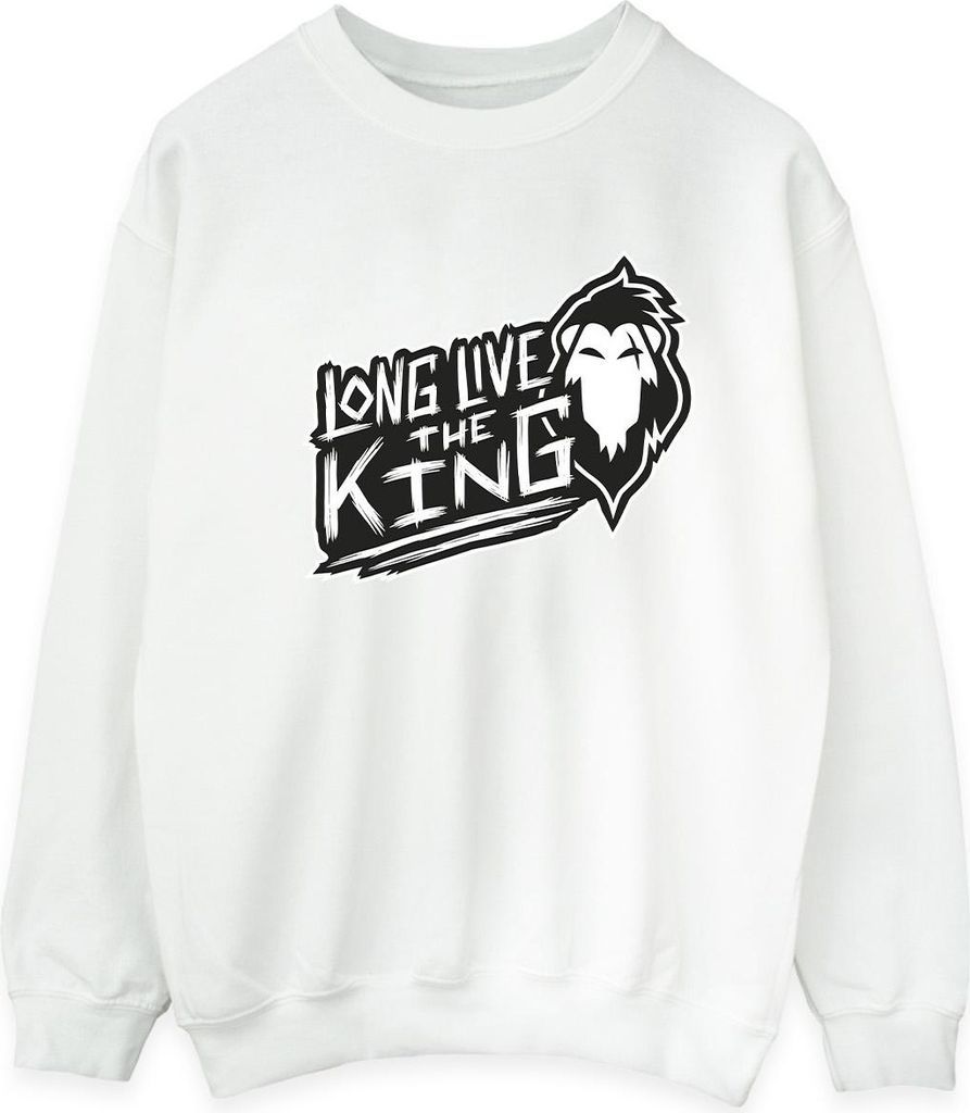 Disney - "The Lion King The King" Sweatshirt für Herren BI30593 (M) (Weiß)