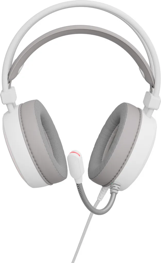 Casque Genesis Neon 613 G2 blanc filaire RGB pour le gaming PC