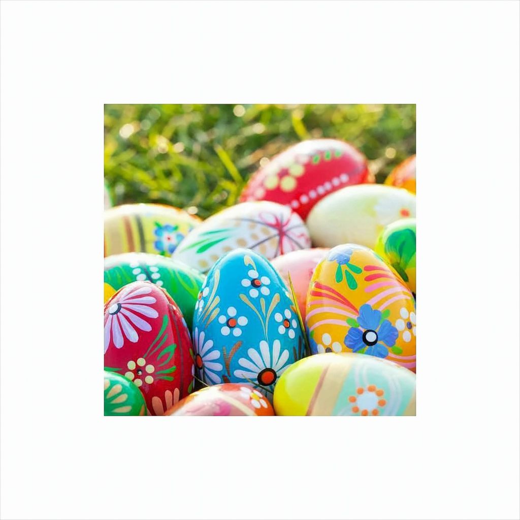 20 Servietten Vibrant Eggs - Gemalte Muster auf Eier Produktbild 