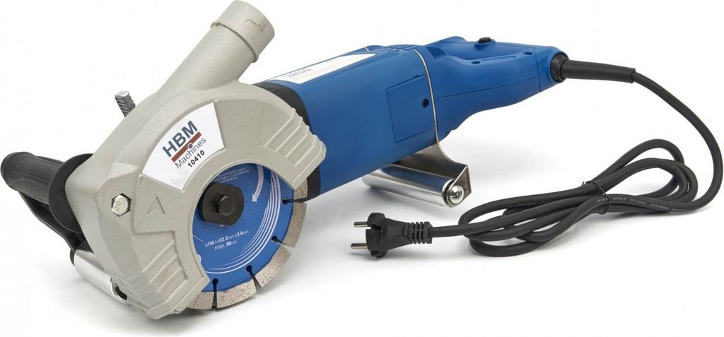 HBM 2400 Watt Elektrische Wandnutfräse / Schlitzfräse mit 5 Diamanttrennscheiben