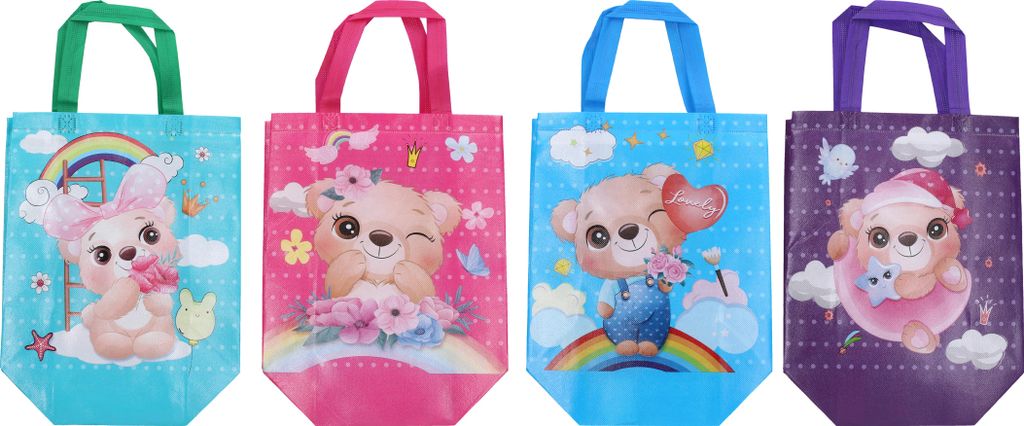 Geschenktüte M 32x36x12 cm Kinder - Vliesstoff