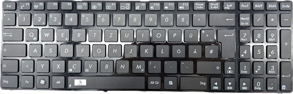 DEUTSCHE - Schwarz Tastatur Keyboard version 2 kompatibel für Asus K60IN, K62