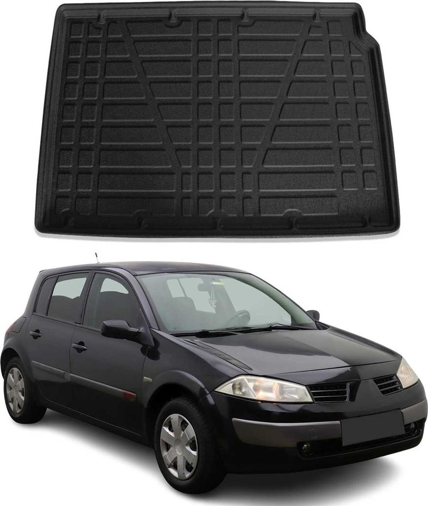Kofferraumwanne Laderaumwanne für Renault Megane 2004-2010 Schrägheck Gummi