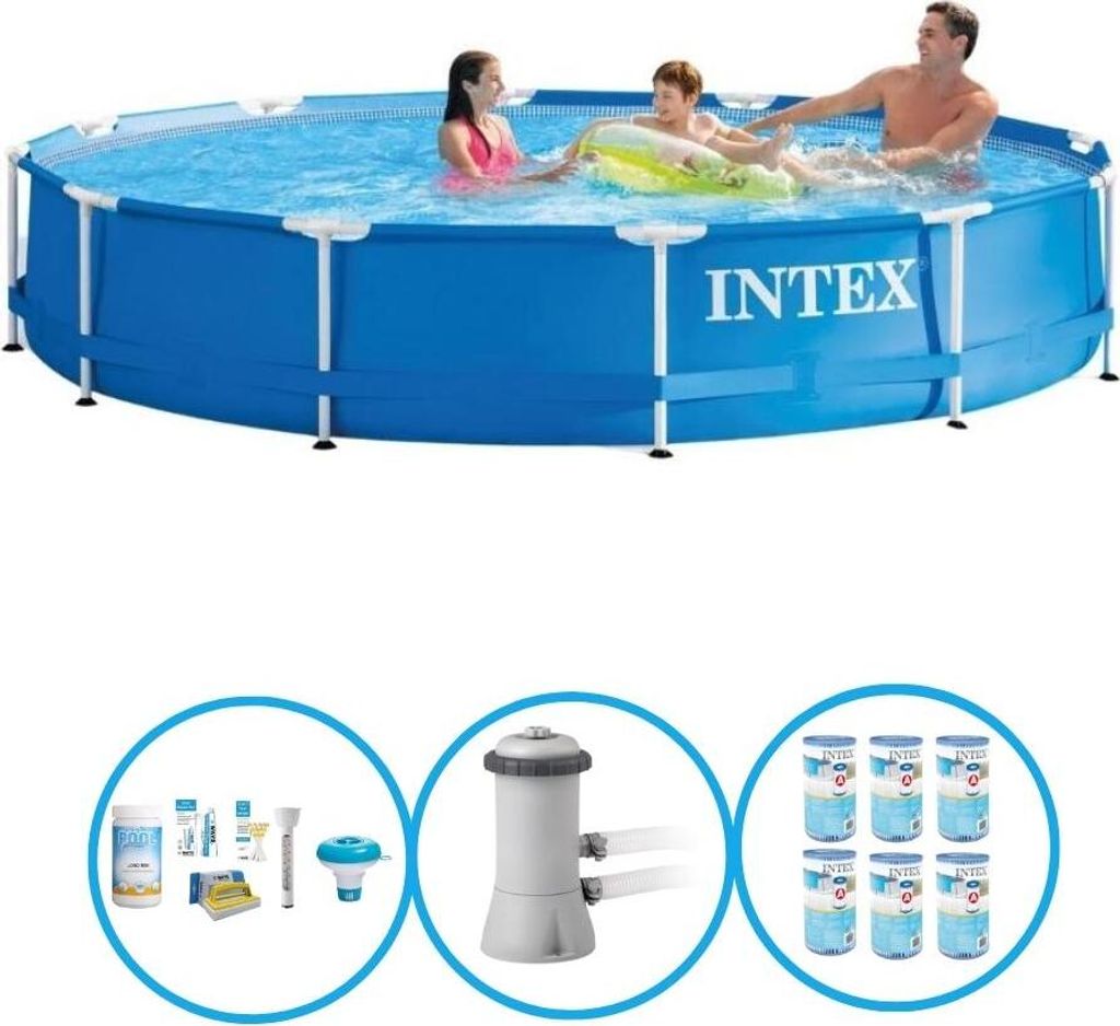 Intex Pool Metal Frame 366x76 cm - Pool-Paket