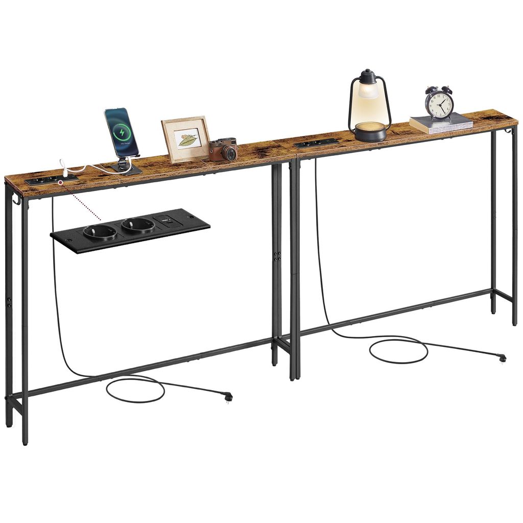 Rozkládací stolek VASAGLE, předsíňový stolek, úzký design, Obrázek produktu 