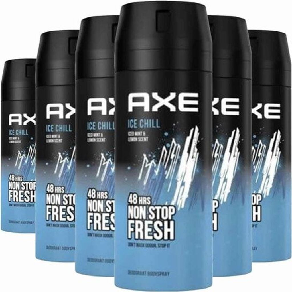 Axe 6x 150ml Ice Chill Deospray Deodorant Bodyspray Herren Produktbild 