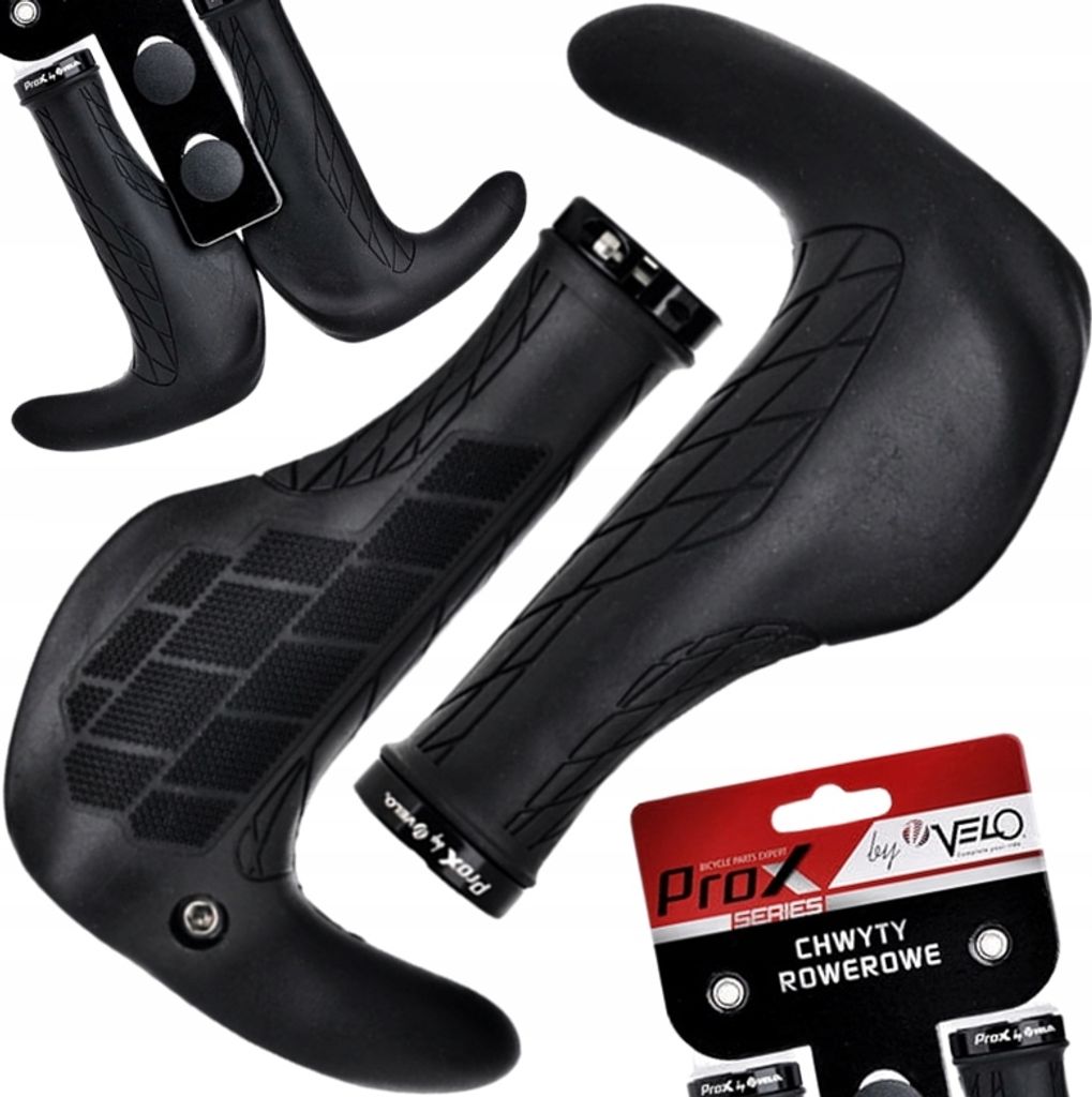 VELO 1839-AD2 ERGONOMISCHE GRIFFE MIT HORNS 140 mm