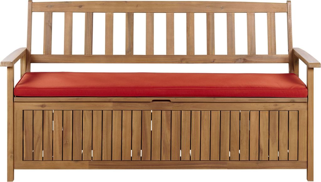 BELIANI 3-Sitzer Gartenbank Hellbrun Akazienholz 160 cm mit Produktbild 1