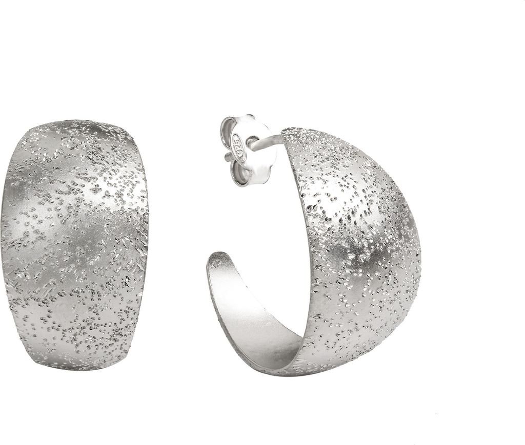 Celesta Silber Ohrring 925/- Sterling Silber 2,2cm Silbergrau ohne Stein 213220074
