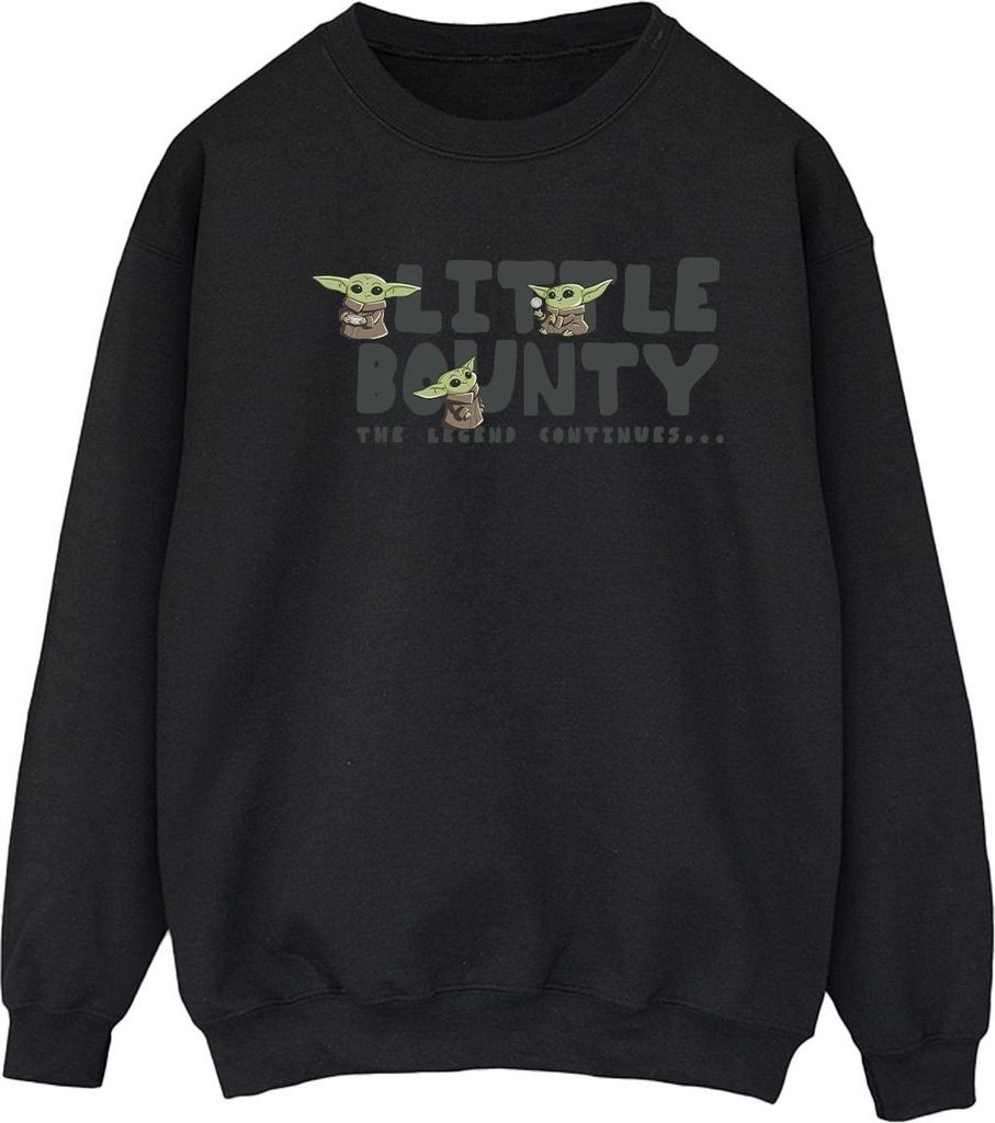 Star Wars The Mandalorian - "Little Bounty Hunter" Sweatshirt für Damen BI39370 (XXL) (Schwarz)