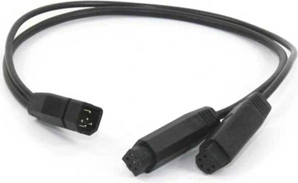 Humminbird As T Y-wandlerkabel 0.6 M Schwarz Schwarz One Size