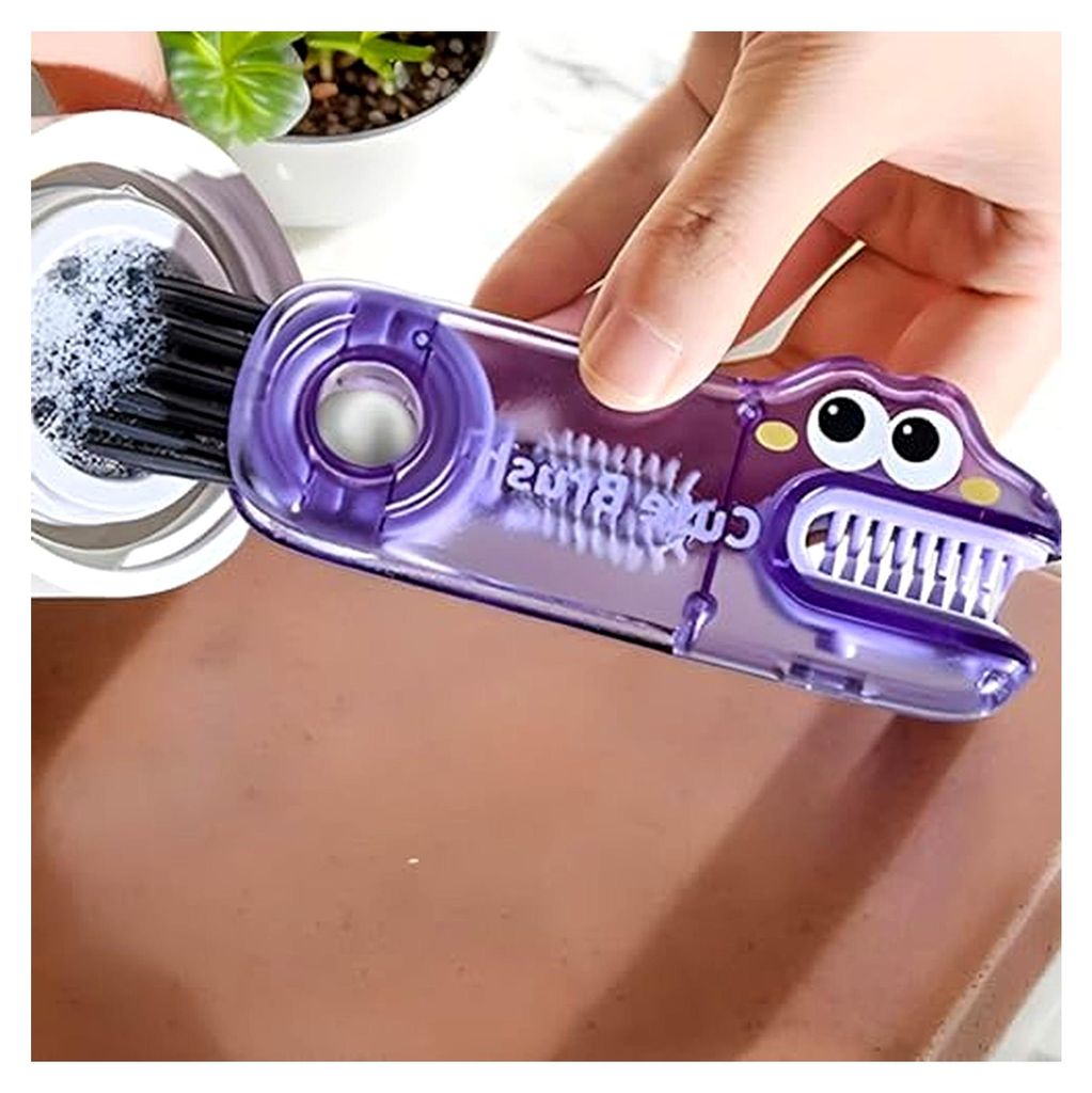 Tassenbürste, Flaschenreiniger, tragbarer ergonomischer Scrubber, multifunktionales Reinigungswerkzeug für Tassen, Gläser, Küchenutensilien, en...