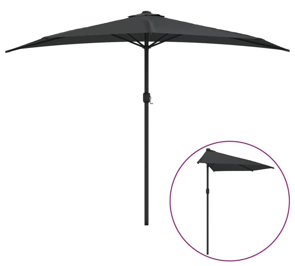 vidaXL Balkon-Sonnenschirm mit Alu-Mast Anthrazit 300x155 Produktbild 