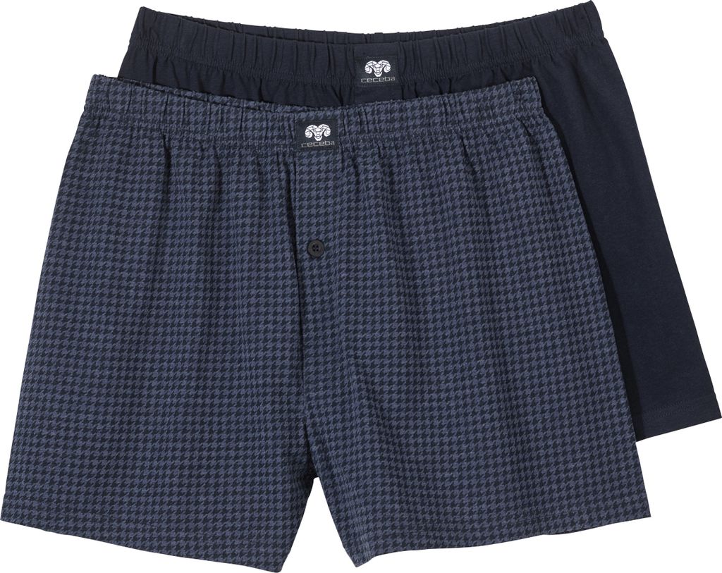 Ceceba 2er-Pack Boxershorts XXL navy/Hahnentritt