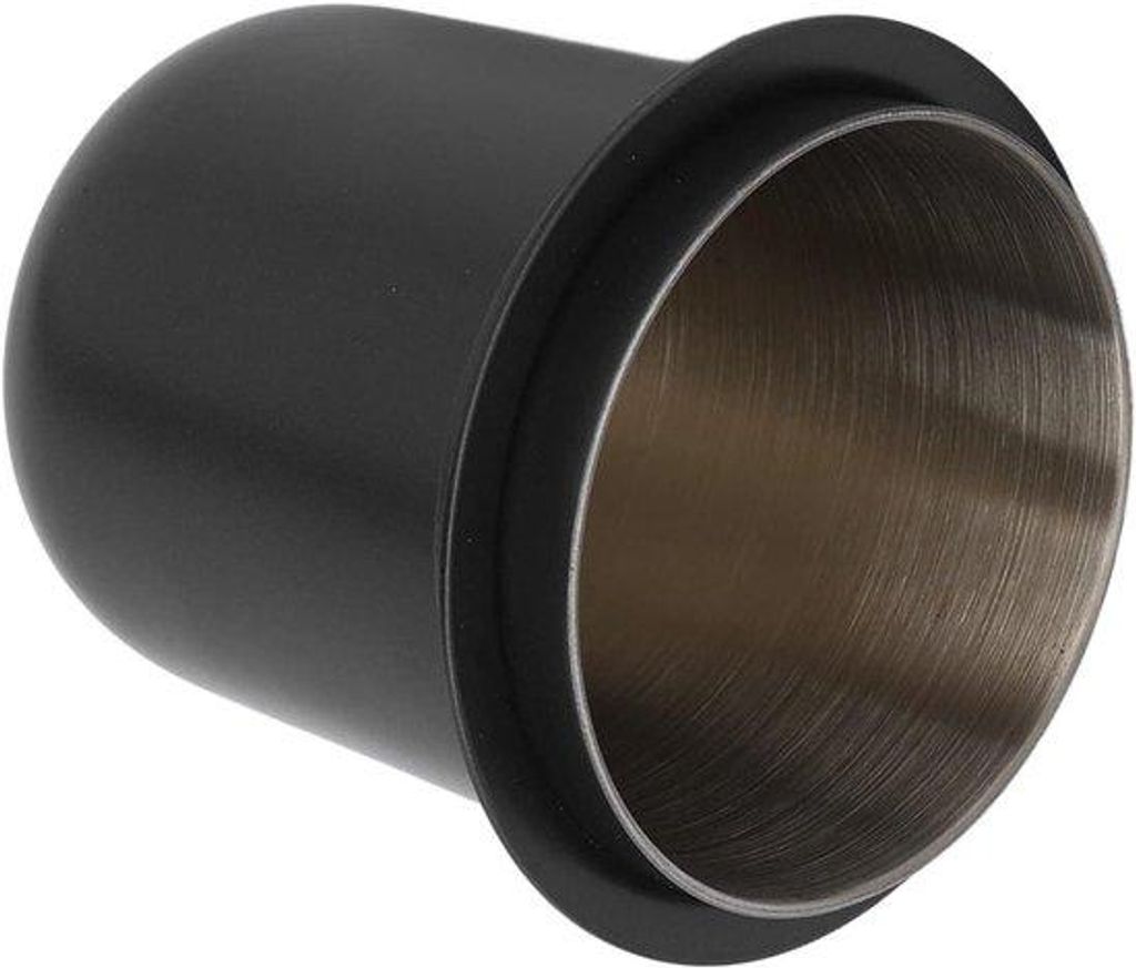 Portafilter Doseerbeker 150ml für Espresso Kaffeezubereitung - RVS Handsfree Poederbeker in Schwarz-Grün