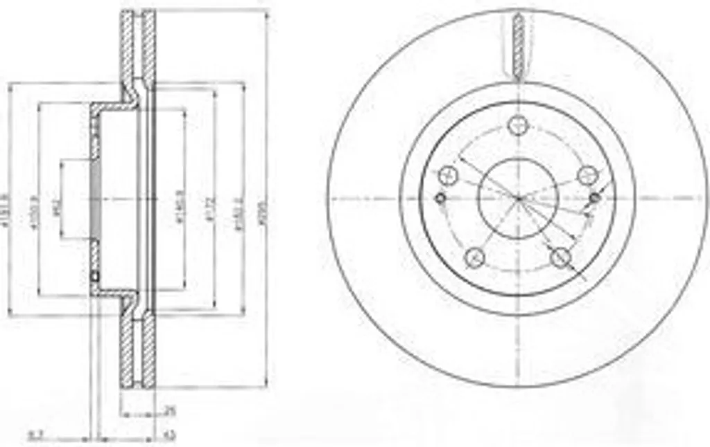 Pièce de freinage pour Toyota Corolla Verso E12 : Disque Avant Dr!ve+