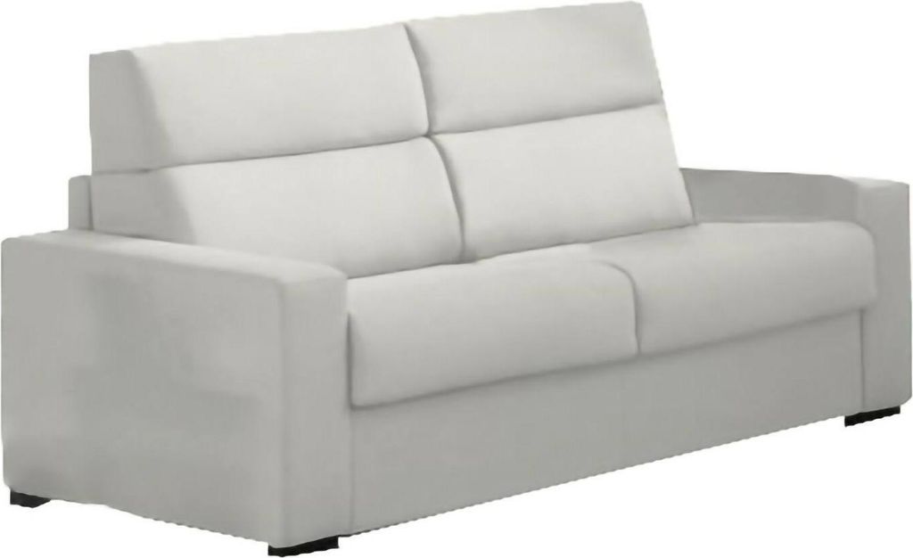 2-Sitzer Schlafsofa Orchidea, Schlafsofa fürs Wohnzimmer, gepolstert, abnehmbar, 100 % Italy-Qualität, 200x95 h100 cm, Hellgrau