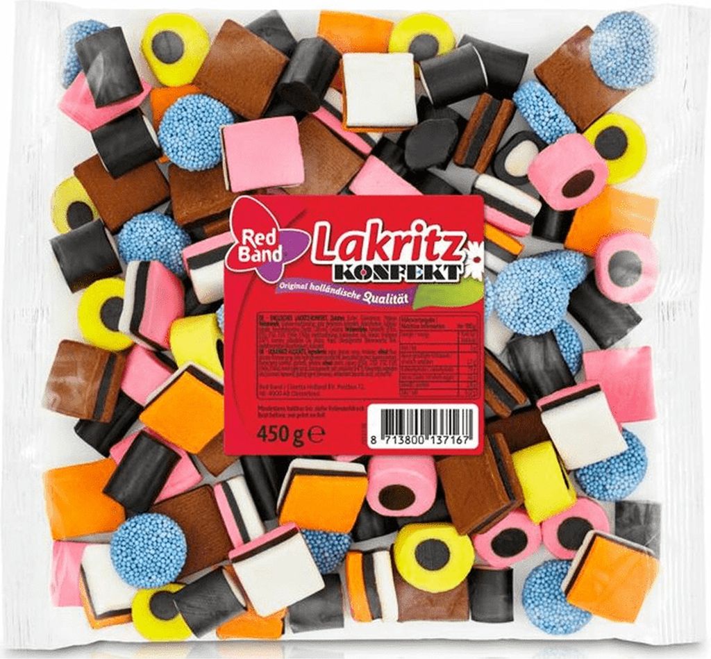 Red Band Lakritz Konfekt Mischung aromatisch und fruchtig 450g