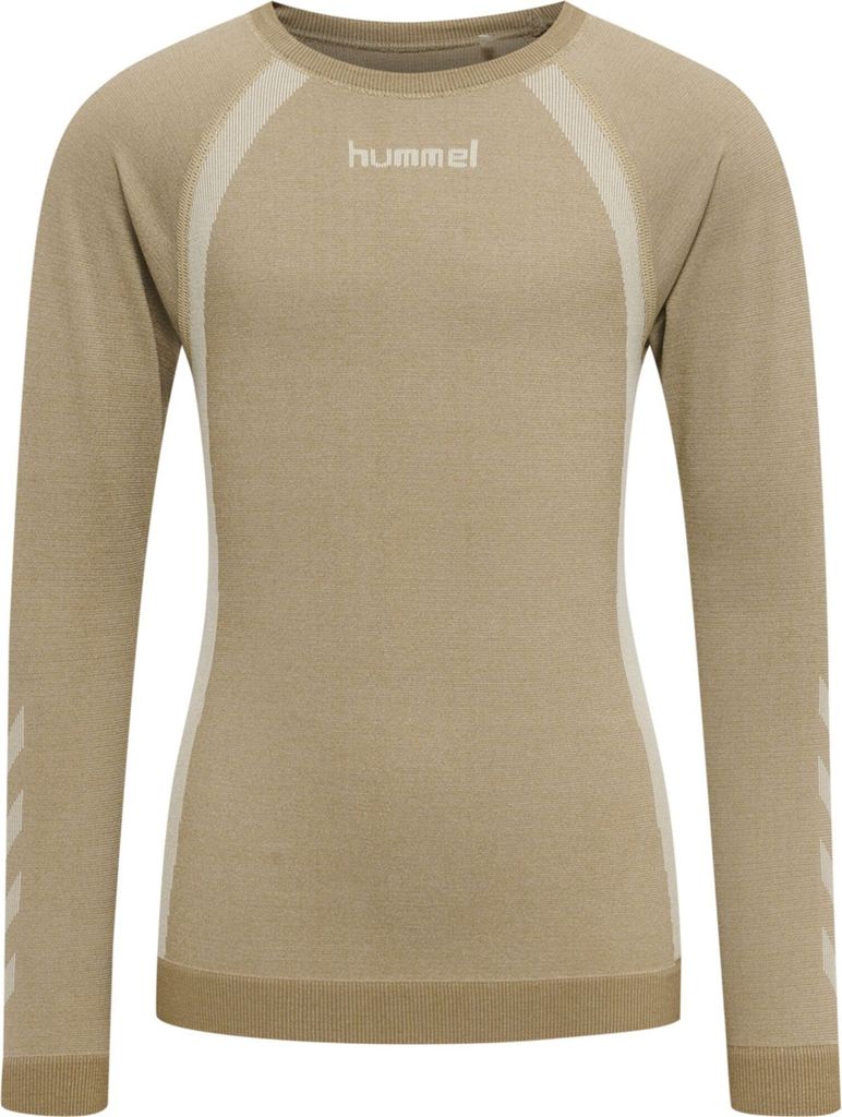 hummel hmlSPIN Seamless Langarmshirt Mädchen simply taupe 140/152