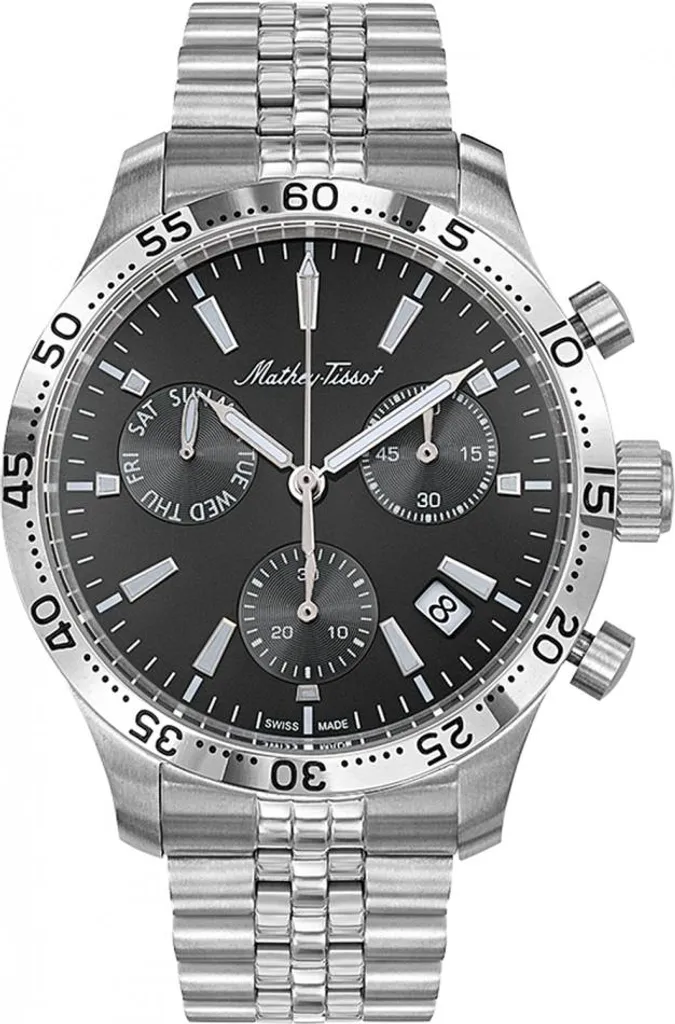 Montre de Sport pour Homme Mathey-Tissot H1822CHAN Bracelet en Acier