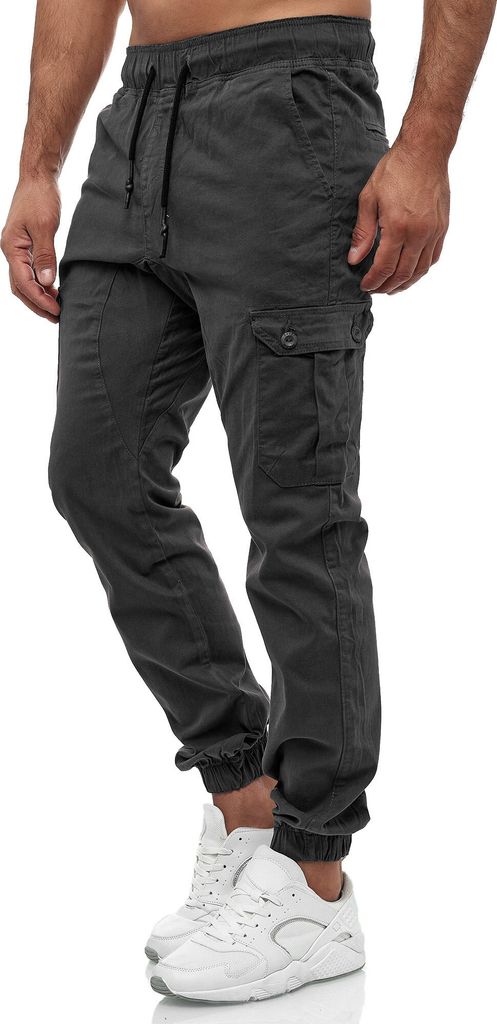 Tazzio Herren Cargohose Regular Fit 16610 Anthrazit 3XL