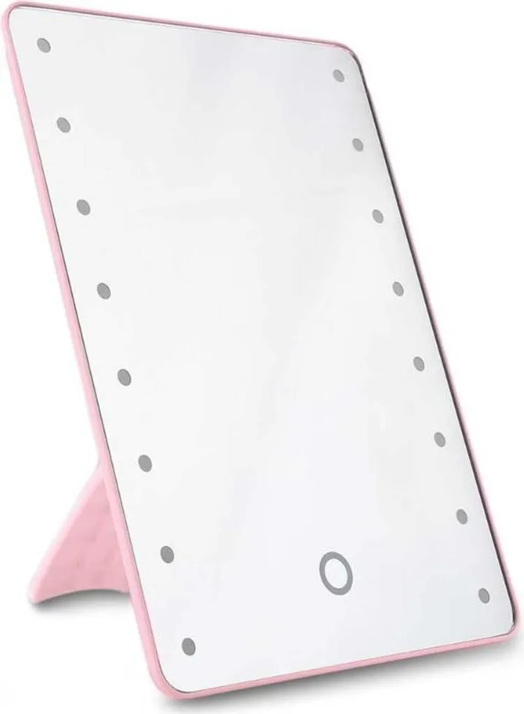 Idea Regalo: Specchio Trucco LED INF Rosa - 3 Luci e Touch Screen