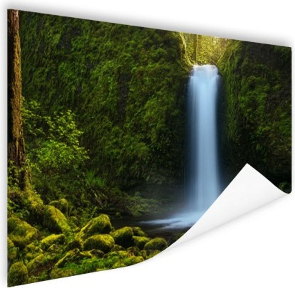 MuchoWow Poster Dschungel - Wasserfall - Natur 180x120 cm - Fotoplakat