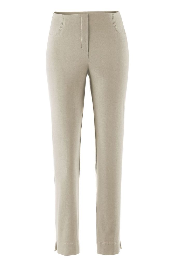 Stehmann Loli-742 Schmale Pull-On Hose aus Bengaline mit Schlitz in Seitennaht