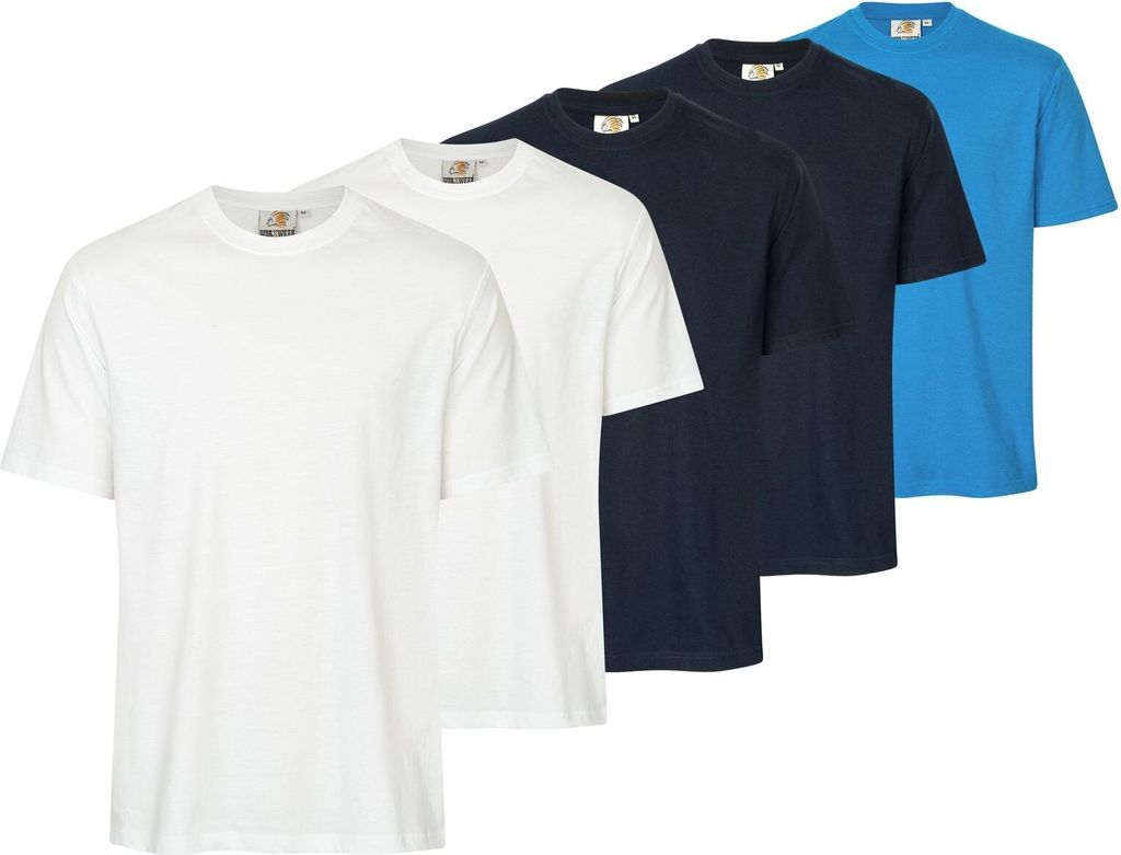 5er Set Herren T-Shirts workwear basic im Vorteilspack Produktbild 