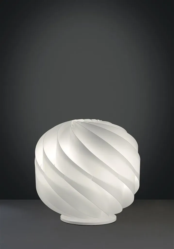 Lampadaire Globe I blanc Polilux® - Luminaire design contemporain 40cm