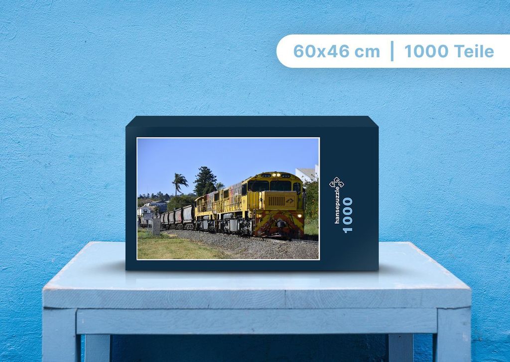 hansepuzzle 109243 - Eisenbahn Puzzle, 1000 Teile, Reisen, 60,0 x 46,0cm mit hochwertiger Aufbewahrung, Kartonbox und wiederverschließbarem Beutel