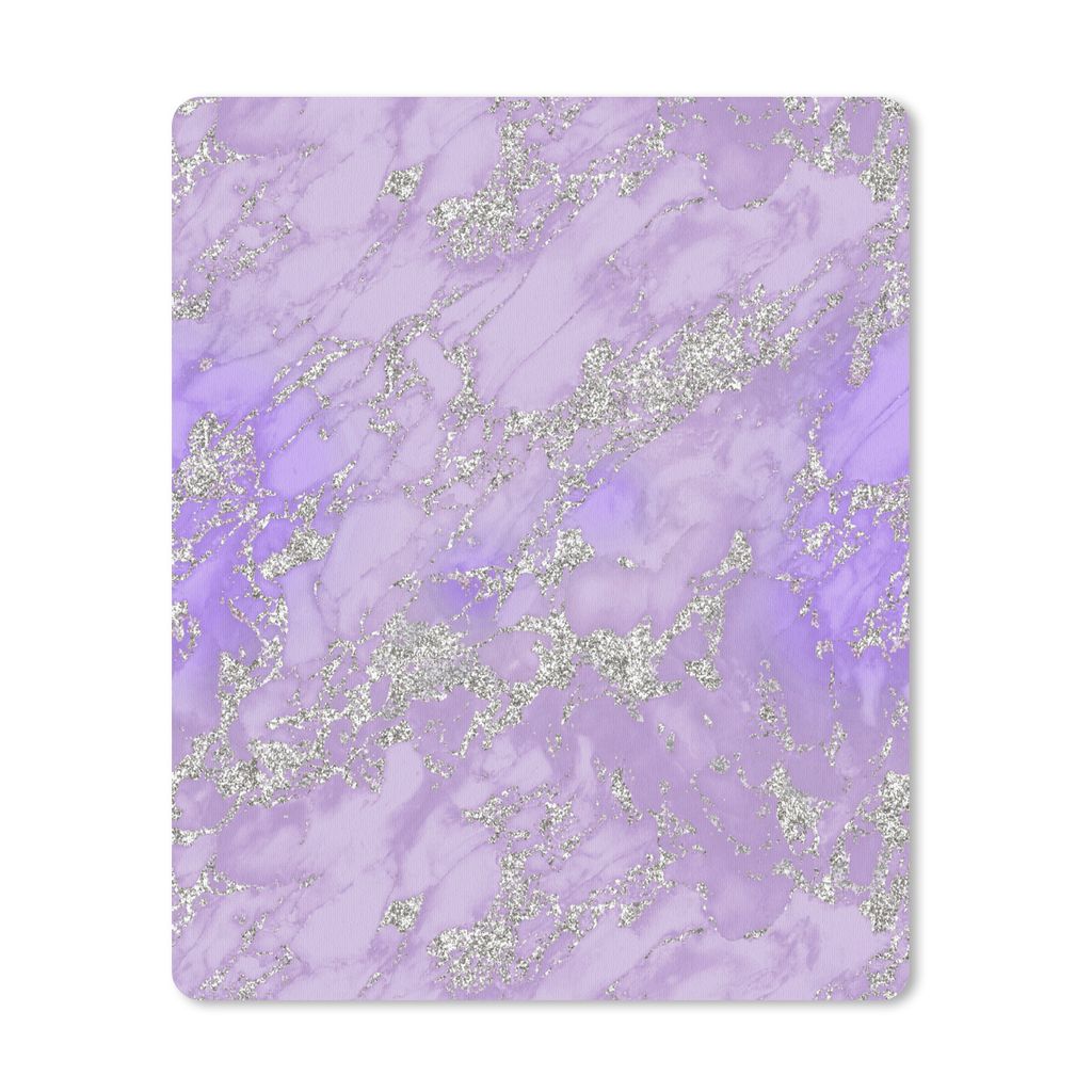MuchoWow Mauspad Mousepad Marmor - Lila - Muster 19x23 cm - Mousepads - Maus Mat - Pad - Mausunterlage - Mauspads - Spielen