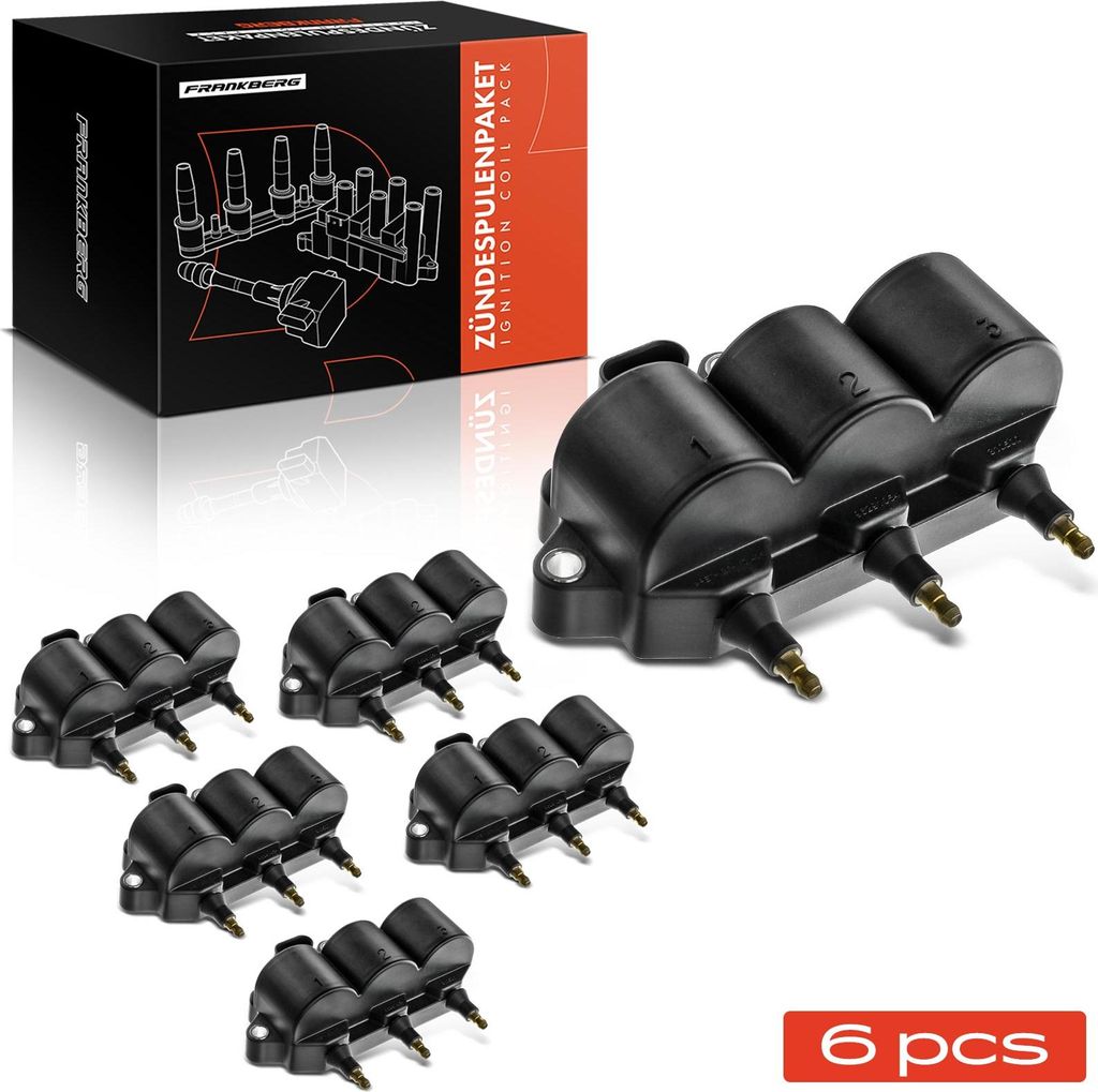 Frankberg 6x Zündmodul Zündspule für Chevrolet Matiz M200 M250 Spark Daewoo Matiz M100 M150 0.8L 1998-2013